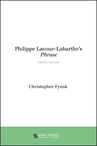 Philippe Lacoue-Labarthe's Phrase