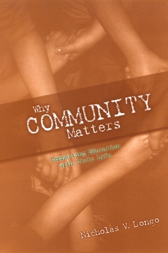 Portada del libro «Why Community Matters», de Nicholas V. Longo