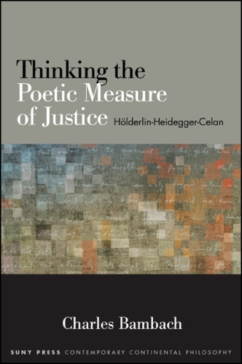 Portada del libro «Thinking the Poetic Measure of Justice», de Charles Bambach