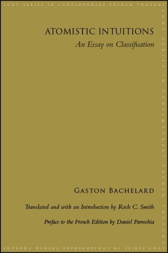 Portada del libro «Atomistic Intuitions», de Gaston Bachelard