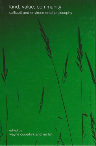 Portada del libro «Land, Value, Community»