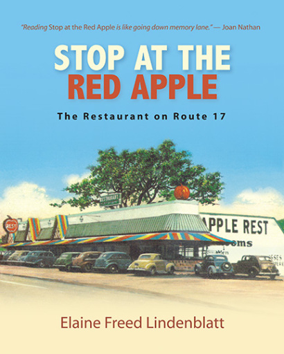 Portada del libro «Stop at the Red Apple», de Elaine Freed Lindenblatt
