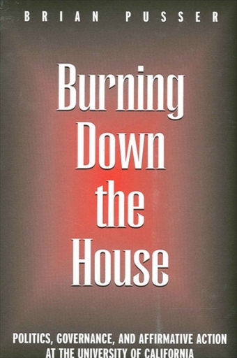 Portada del libro «Burning Down the House», de Brian Pusser