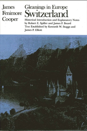Portada del libro «Gleanings in Europe», de James Fenimore Cooper