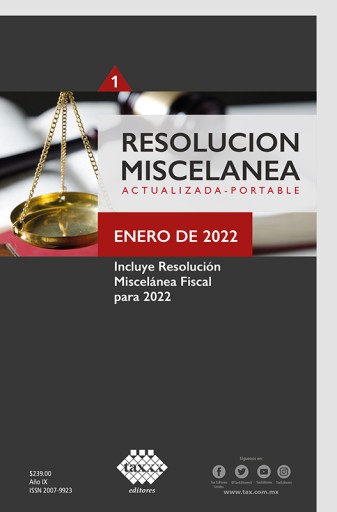 Resolución Miscelánea Actualizada -  Portable Enero 2022