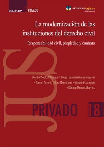 La modernización de las instituciones del derecho civil. Responsabilidad civil, propiedad y contrato. Colección JUS Privado N°.18