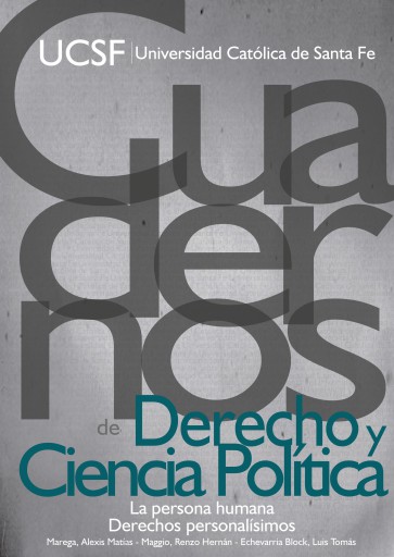 La persona humana. Derechos personalisimos