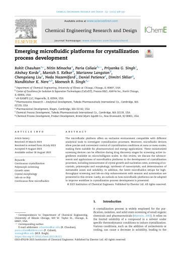 Emerging microfluidic platforms for crystallization...