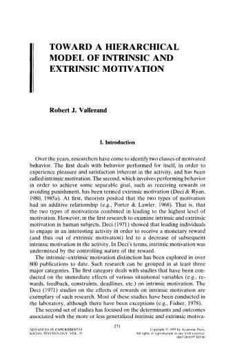 Toward A Hierarchical Model of Intrinsic and Extrinsic...
